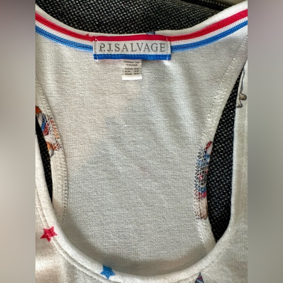 NWT PJ SALVGE Star Spangled Racerback Tank Size XS - Picture 5 of 11